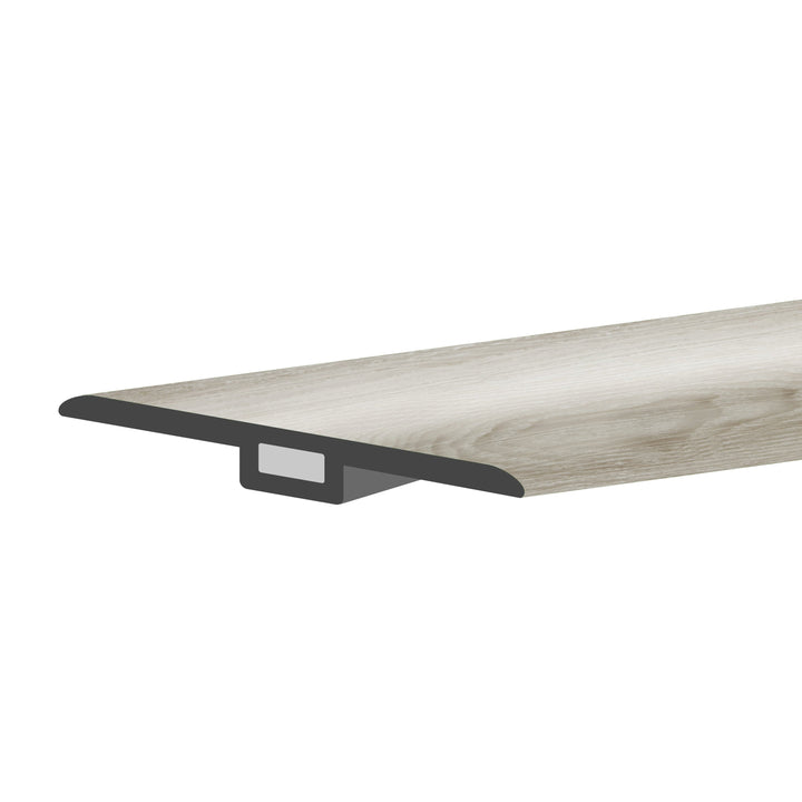 Lucida USA GlueCore T-moulding Silver Grey 0.27-in T x 1.75-in W x 48-in L Vinyl T-moulding