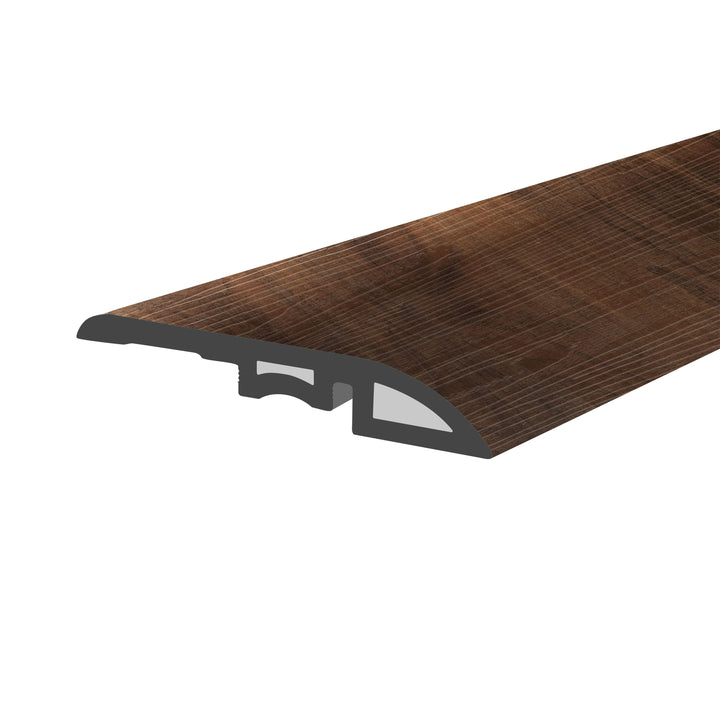 Lucida USA Angles Walnut 1.75-in x 48-in Vinyl Floor Reducer