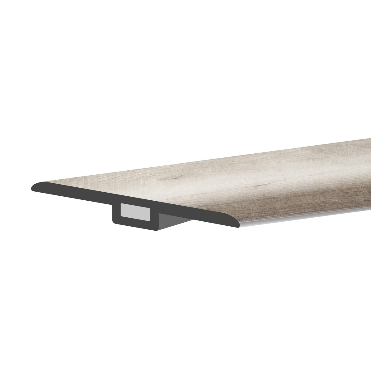 Lucida USA Silver Leaf 1.75-in x 48-in Vinyl Floor T-Moulding