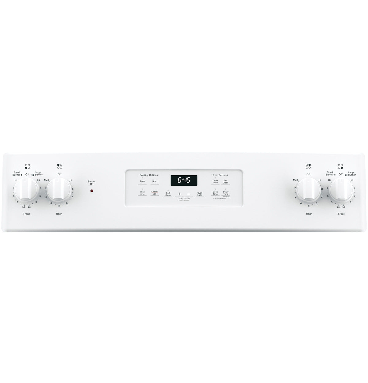 GE 30-in Smooth Surface 4 Elements 5.3-cu ft Self-Cleaning Freestanding Electric Range (White)