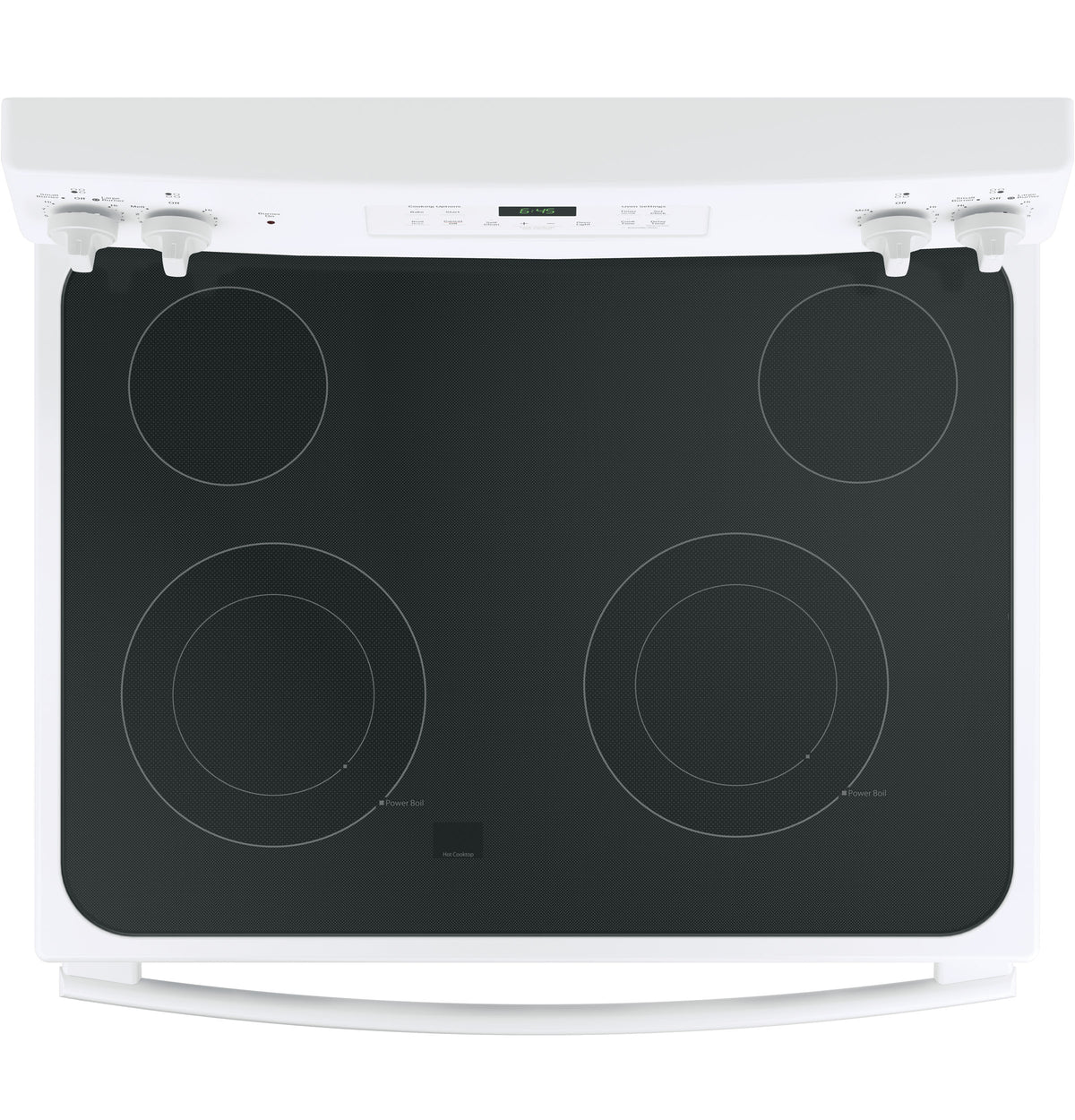GE 30-in Smooth Surface 4 Elements 5.3-cu ft Self-Cleaning Freestanding Electric Range (White)