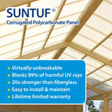 SUNTUF Suntuf 5-Pack 8-in x 50-in Clear Plastic Step Flashing