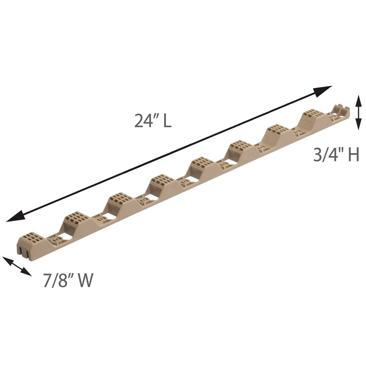 SUNTUF 10-Pack Cross-Link Polyethylene Solid Roof Panel Closure Strips, 24 in