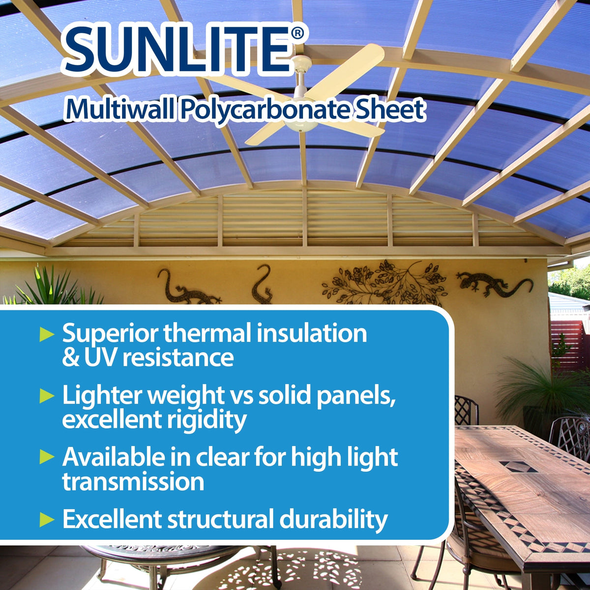 Sunlite 2-ft x 4-ft Corrugated Bronze Polycarbonate Roof Panels, 5-Pack