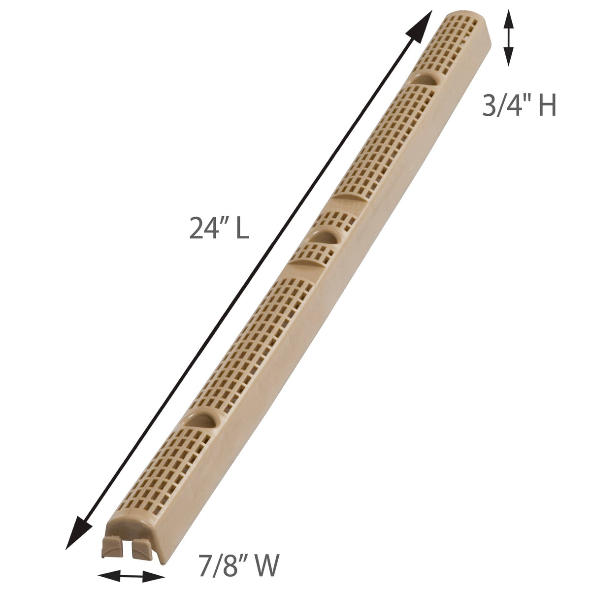 Palram Universal Vertical Closure Plastic Strips, 6-Pack, 24 in Length