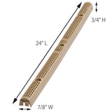 Palram Universal Vertical Closure Plastic Strips, 6-Pack, 24 in Length