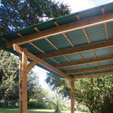 SUNTOP 5-Pack 12-in x 50-in Polycarbonate Roof Panel Ridge Caps - Green