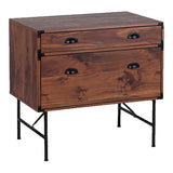 Saint Birch Bombay Walnut 2-Drawer 30.67-in File Cabinet