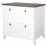 Saint Birch Finley White, Drift Wood Office Cabinet