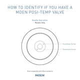 Moen Align Posi-Temp Brushed Nickel 1-Handle Lever Shower Handle Trim (T2191BN)