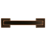 Hickory Hardware Studio 3-3/4-in (96mm) Center to Center Oil-Rubbed Bronze Highlighted Rectangular Handle Drawer Pull