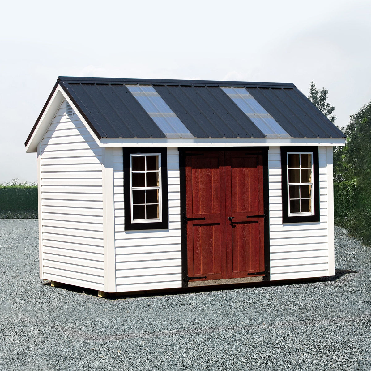 SUNSKY 2-ft x 6-ft Corrugated Clear Polycarbonate Roof Panel, 5-Pack