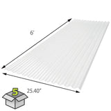 SUNSKY 2-ft x 6-ft Corrugated White Polycarbonate Roof Panel, 5-Pack