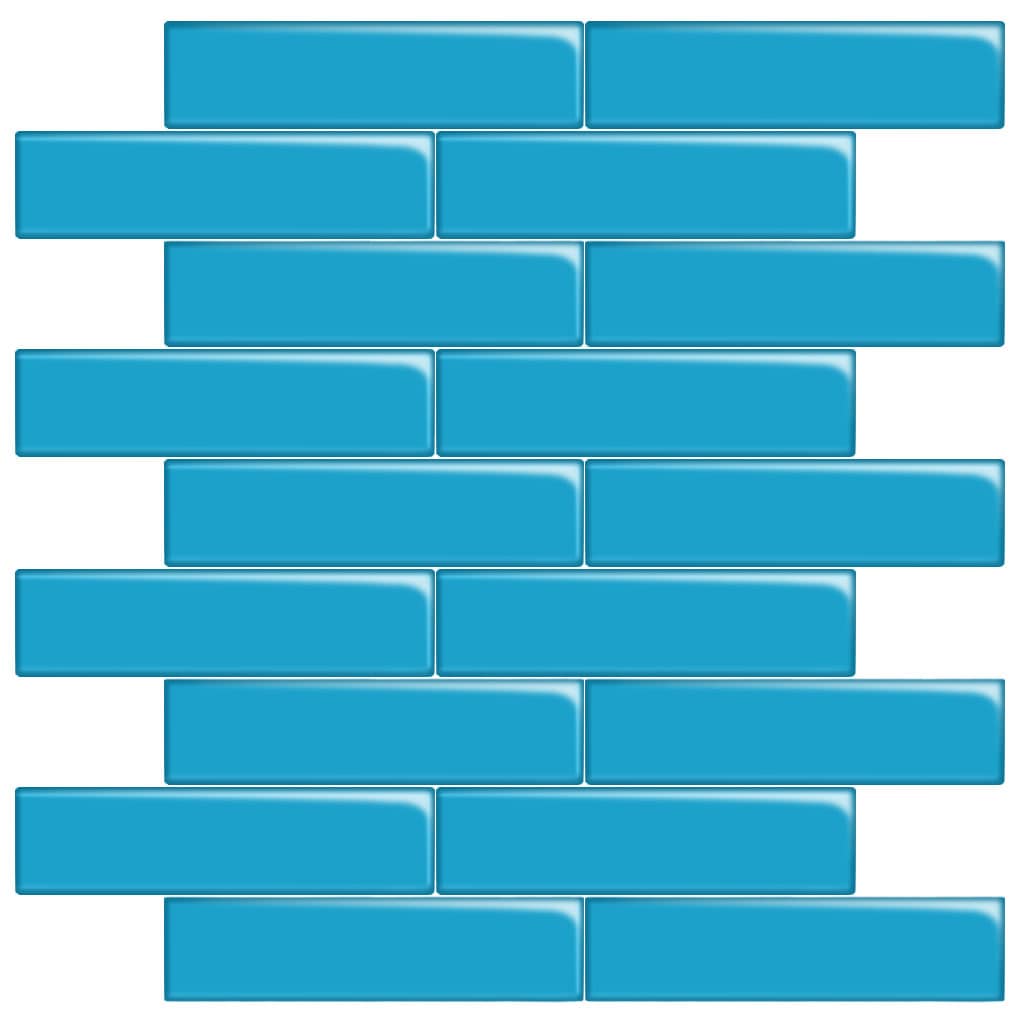 Apollo Tile Colorway Blue 3-in x 12-in Glossy Glass Brick look Wall Tile product image
