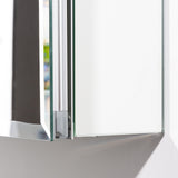 Forclover 20-in x 26-in Surface/Recessed Mount Silver Mirrored Soft Close Medicine Cabinet