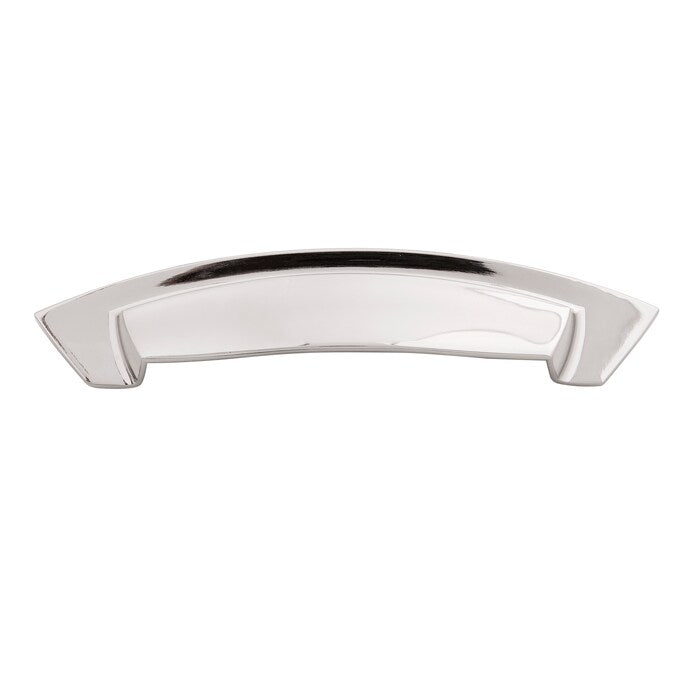 Hickory Hardware Velocity 3-in or 3-3/4-in (96mm) Center to Center Polished Nickel Arch Cup Drawer Pull