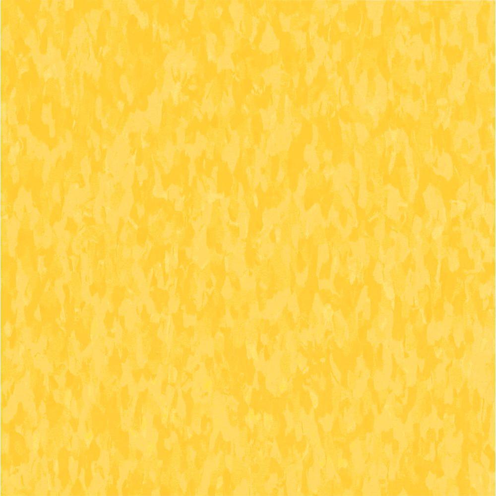 Armstrong Imperial Texture VCT 12 in. x 12 in. Lemon Yellow Standard Excelon Commercial Vinyl Tile (45 sq. ft. / case) - Super Arbor