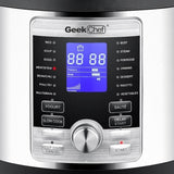 6 Qt. Stainless Steel 17-in-1 Multi-Use Electric Pressure Cooker with Stainless Steel Inner Pot