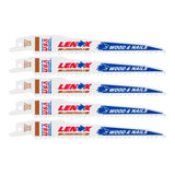 LENOX Power Blast 5-Pack 6-in 6-TPI Wood Cutting Reciprocating Saw Blade