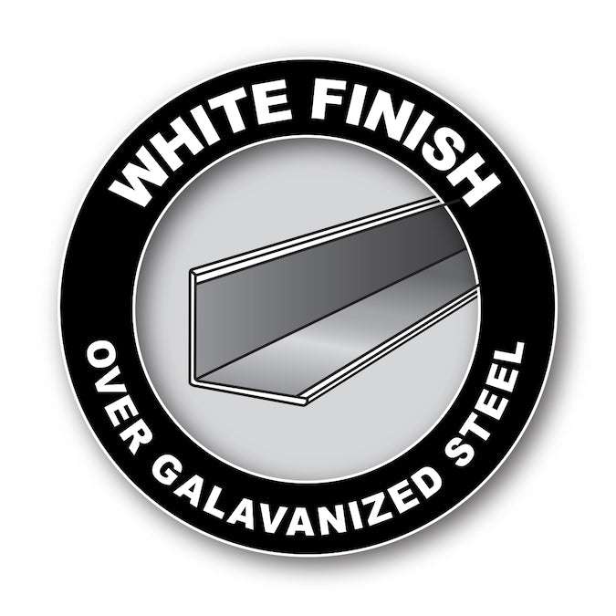 RELIABILT 144-in Galvanized Steel White Wall Moulding Trim