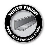RELIABILT 144-in Galvanized Steel White Wall Moulding Trim