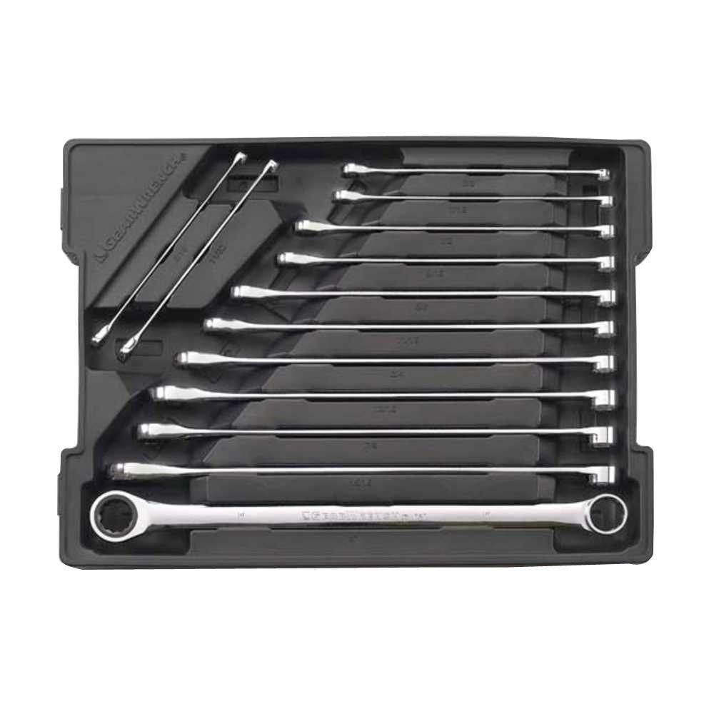 SAE XL GearBox Double Box Ratcheting Wrench Set (13-Piece) - Super Arbor