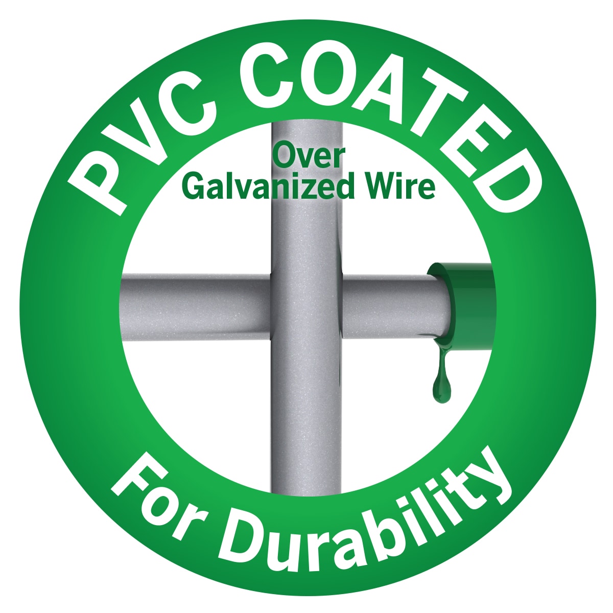 Garden Craft 50-ft x 2.3-ft Green PVC Coated Welded Wire Fencing