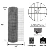 Garden Craft 50-Ft x 4-Ft Gray Steel Welded Wire Rolled Fencing