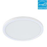 5 in. 8-Watt Title 24 Dimmable White Integrated LED Round Flat Panel Ceiling Flush Mount with Color Change CCT - Super Arbor