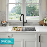 Kraus Kore Workstation 32-in x 19-in Stainless Steel Single Bowl Undermount Kitchen Sink All-in-One Kit