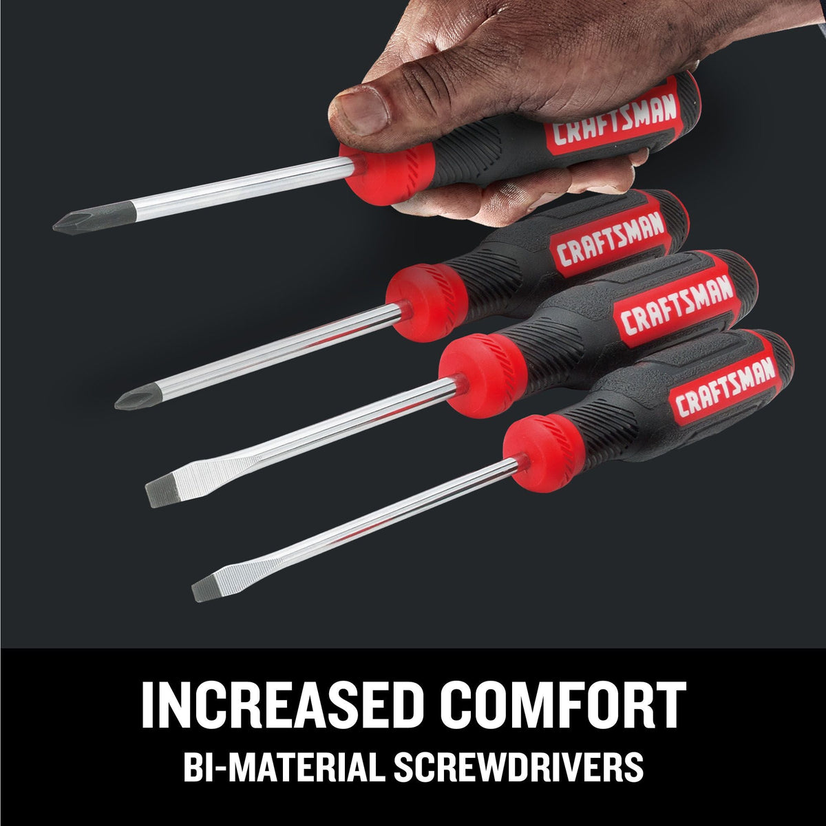 CRAFTSMAN Bi-Material Handle #2 x 4-in Square Screwdriver
