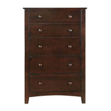 Benzara Brown 5-Drawer Accent Chest