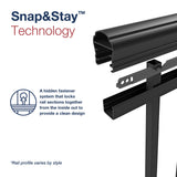 Freedom VersaRail Classic 8-ft x 42-in Matte Black Aluminum Deck Rail Kit