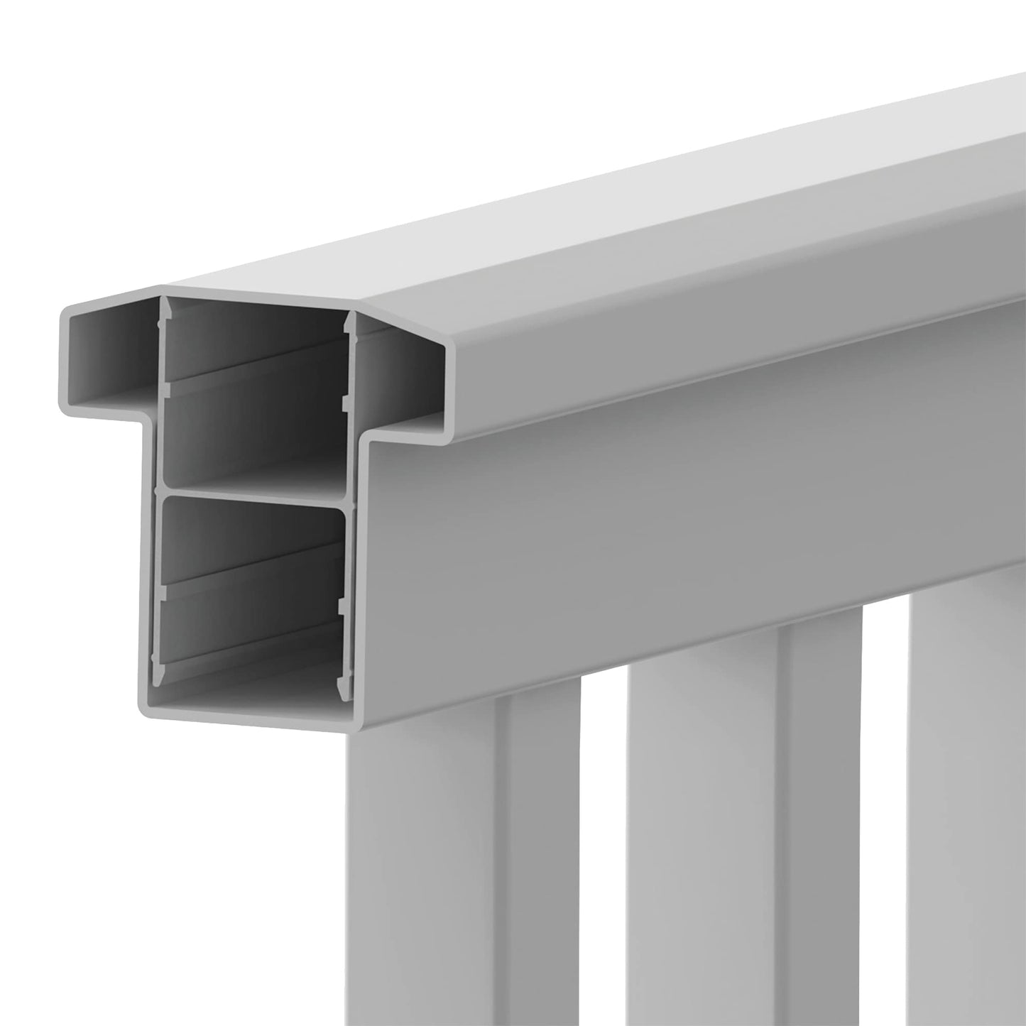 Freedom Lincoln White Vinyl Deck Stair Rail Kit