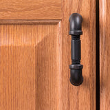 Hickory Hardware Pipeline 3-in (76mm) Center to Center Black Nickel Vibed Rectangular Bar Drawer Pull