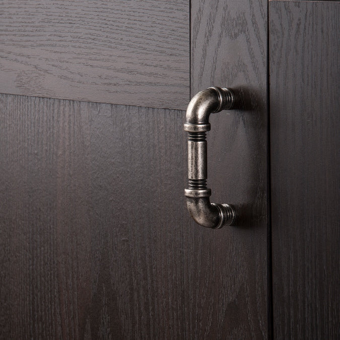 Hickory Hardware Pipeline 3-in (76mm) Center to Center Black Nickel Vibed Rectangular Bar Drawer Pull
