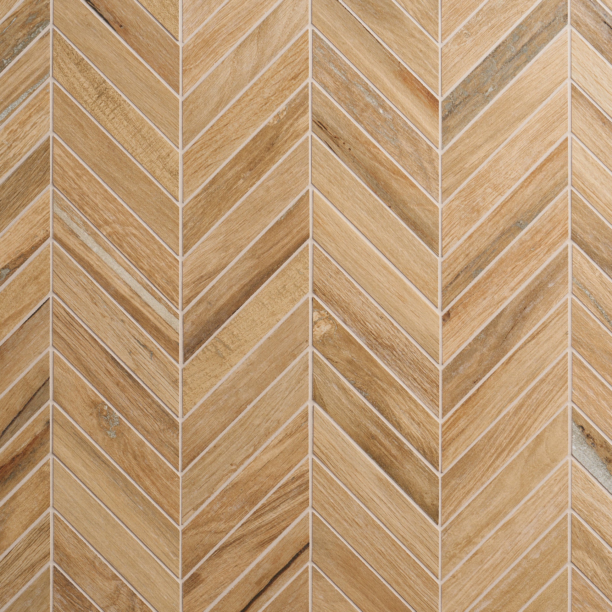 Artmore Tile Immortal Birch 9-in x 18-in Matte Porcelain Wood look Chevron Mosaic Floor and Wall Tile product image