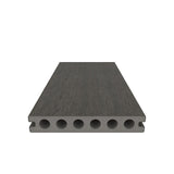 NewTechWood Voyager Hollow Board 1-in x 6-in x 8-ft Spanish Walnut Grooved Composite Deck Board