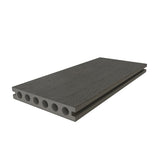 NewTechWood Voyager Hollow Board 1-in x 6-in x 8-ft Spanish Walnut Grooved Composite Deck Board