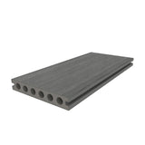 NewTechWood Voyager Hollow Board 1-in x 6-in x 8-ft Westminster Gray Grooved Composite Deck Board