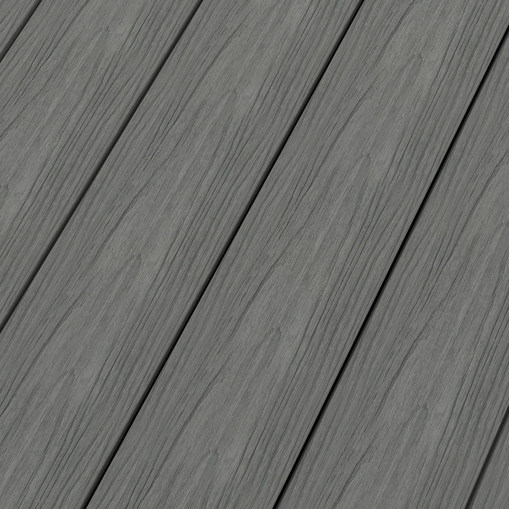 NewTechWood Voyager Hollow Board 1-in x 6-in x 8-ft Westminster Gray Grooved Composite Deck Board