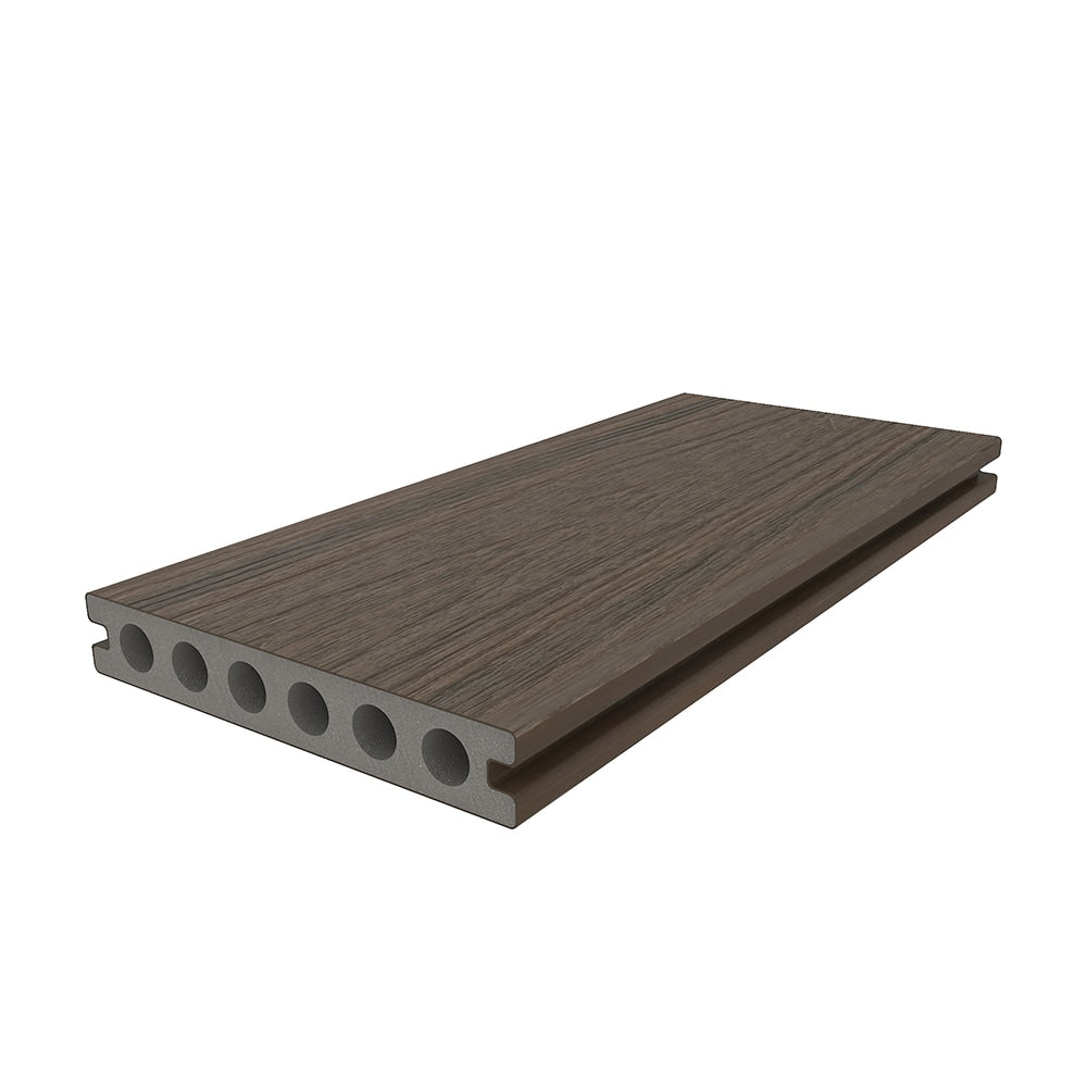 NewTechWood Voyager Hollow Board 1-in x 6-in x 8-ft Brazilian Ipe Grooved Composite Deck Board