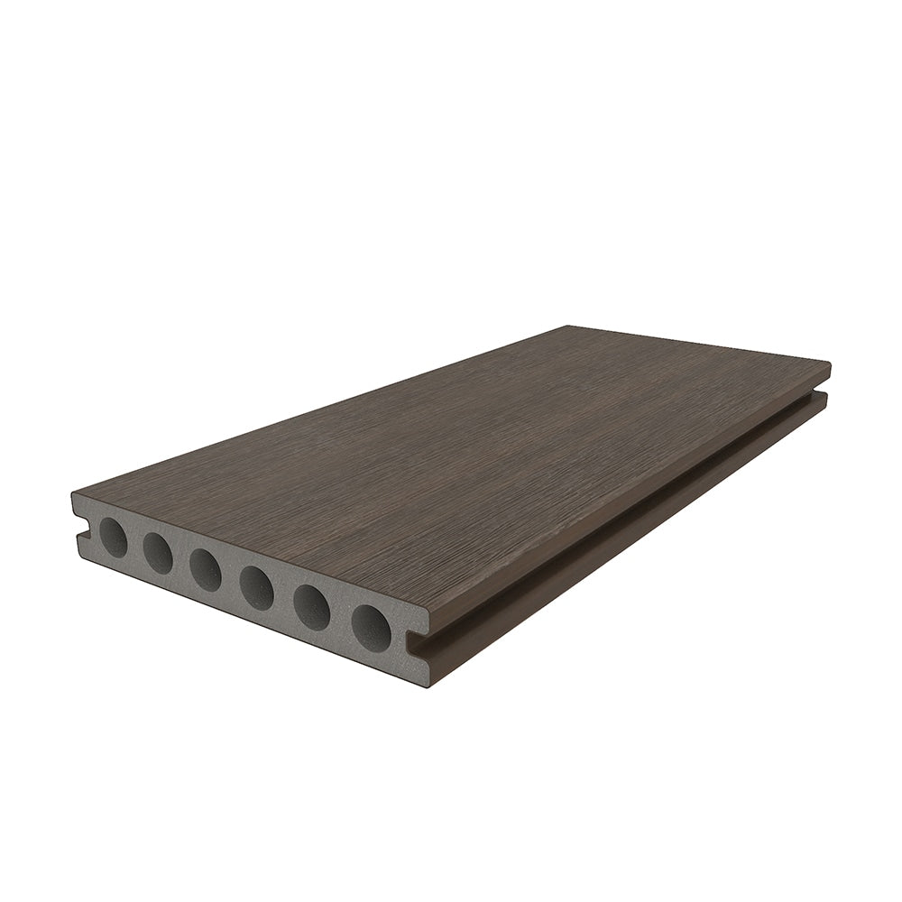 NewTechWood Voyager Hollow Board 1-in x 6-in x 8-ft Brazilian Ipe Grooved Composite Deck Board