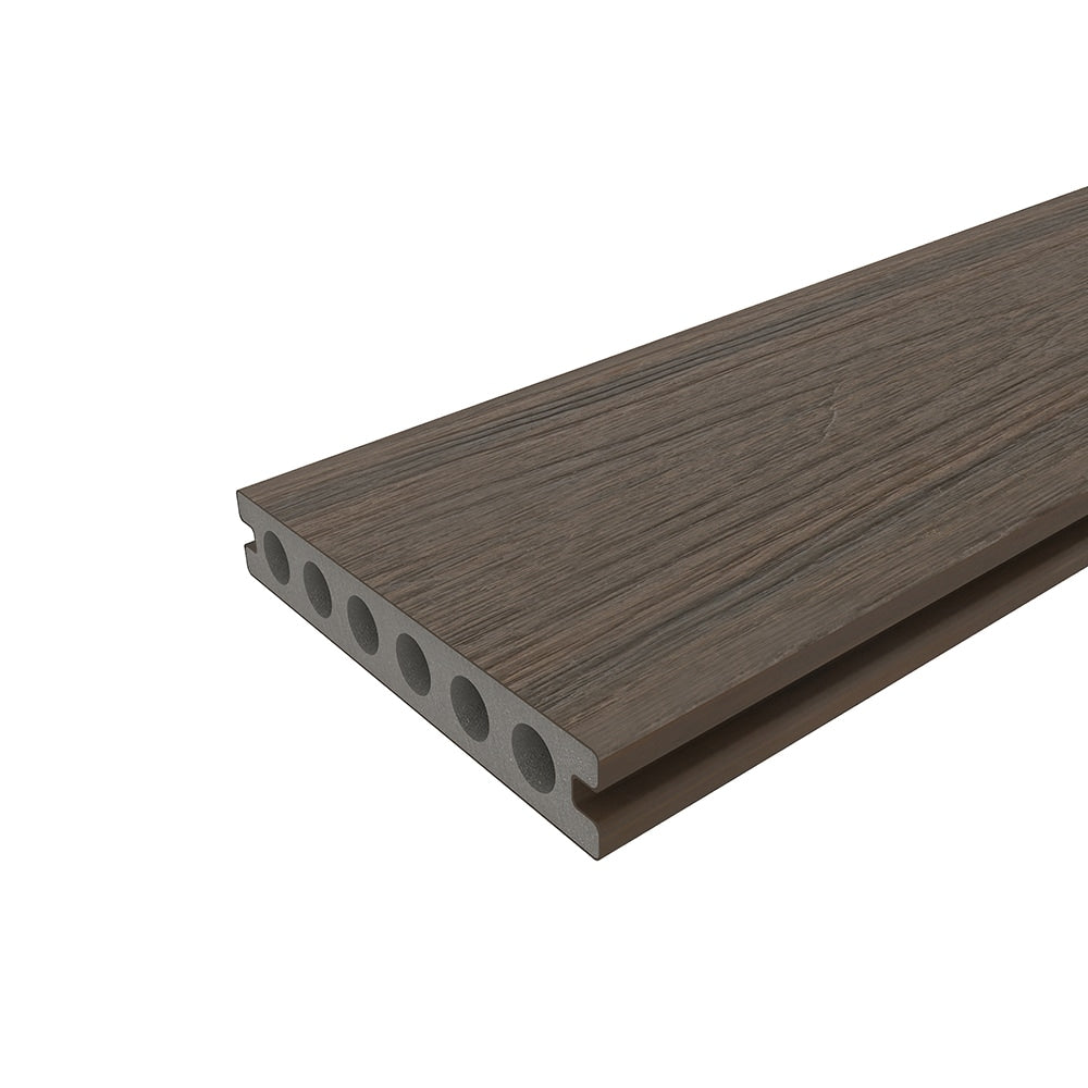 NewTechWood Voyager Hollow Board 1-in x 6-in x 8-ft Brazilian Ipe Grooved Composite Deck Board (49-Pack)