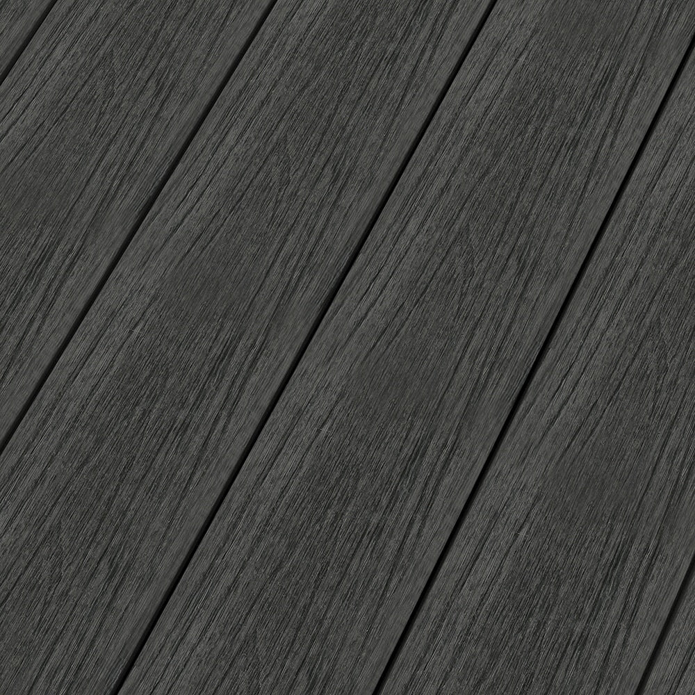 NewTechWood Voyager Hollow Board 1-in x 6-in x 8-ft Hawaiian Charcoal Grooved Composite Deck Board (49-Pack)