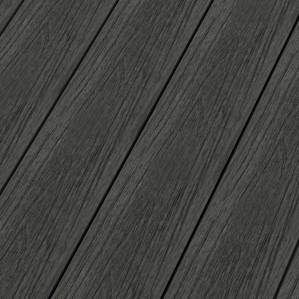 NewTechWood Voyager Hollow Board 1-in x 6-in x 8-ft Hawaiian Charcoal Grooved Composite Deck Board (10-Pack)