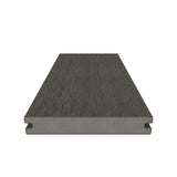 NewTechWood Magellan Solid Board with Groove 1-in x 6-in x 8-ft Spanish Walnut Grooved Composite Deck Board