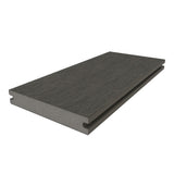 NewTechWood Magellan Solid Board with Groove 1-in x 6-in x 8-ft Spanish Walnut Grooved Composite Deck Board