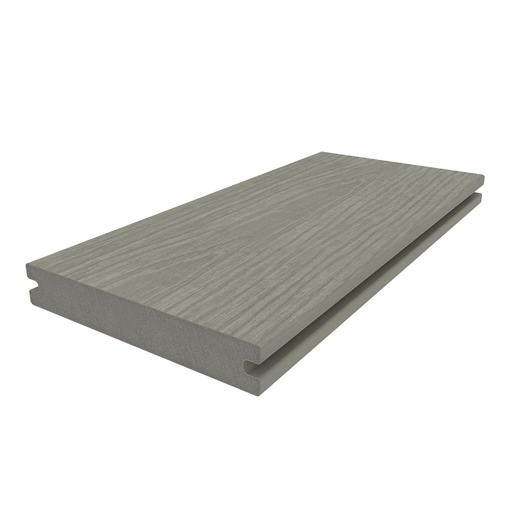 NewTechWood Magellan Solid Board with Groove 1-in x 6-in x 8-ft Roman Antique Grooved Composite Deck Board (49-Pack)