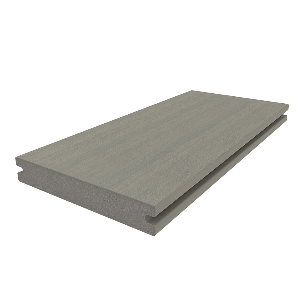 NewTechWood Magellan Solid Board with Groove 1-in x 6-in x 8-ft Roman Antique Grooved Composite Deck Board (49-Pack)
